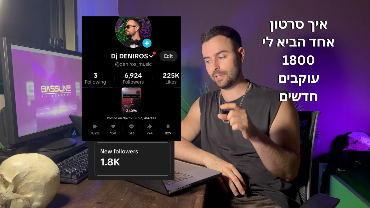 איך סרטון אחד הביא לי 1800 עוקבים חדשים